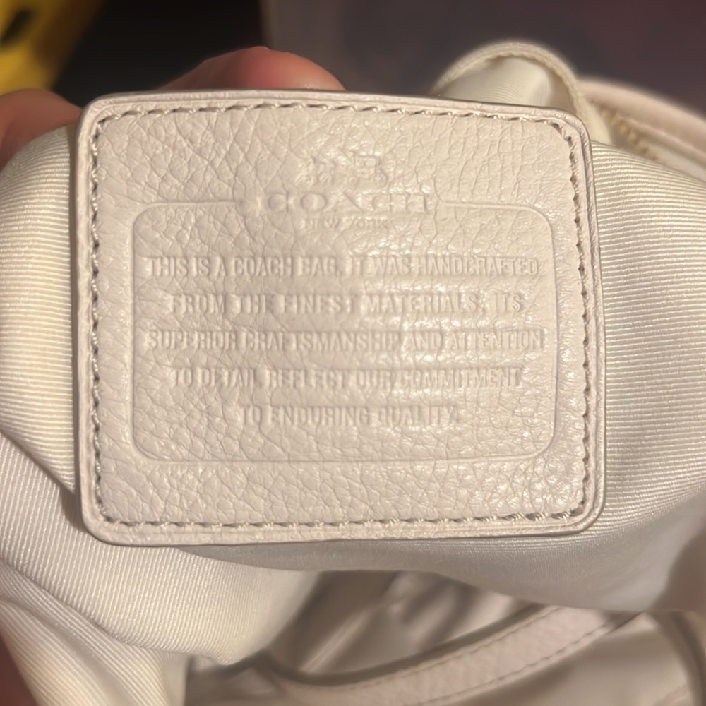 Coach White Leather Purse - Picture 5 of 5